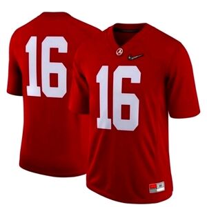 Nike Alabama Crimson Tide #16 College Football Playoff Game Jersey NEW NWT Large